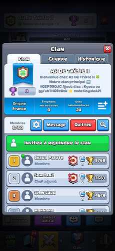 3 As De Trèfle II -présentation clan